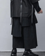 Bild in Galerie-Viewer laden, Men’s Black Techwear Streetwear Cargo Pants - ONE SIZE
